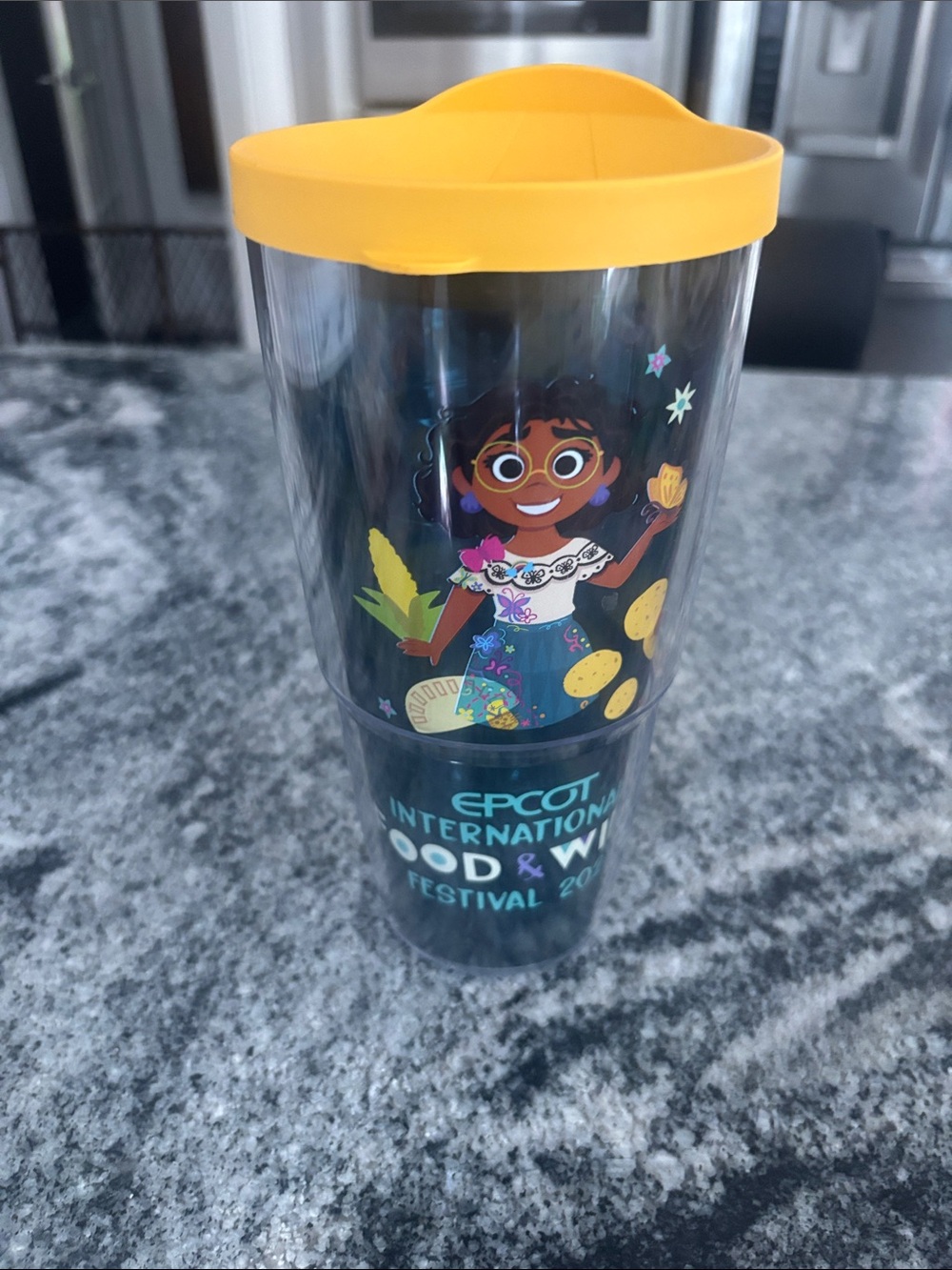 tervis Disney Encanto Yellow Lid Clear Festival Tumbler